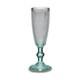 image 1 of Champagne glass Vivalto PR05720ZD/BHA6 Transparent Turquoise Glass 185 ml Points (6 Units) N/A