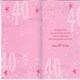 image 3 of Happy 40th Birthday Nice Verse Foil Card