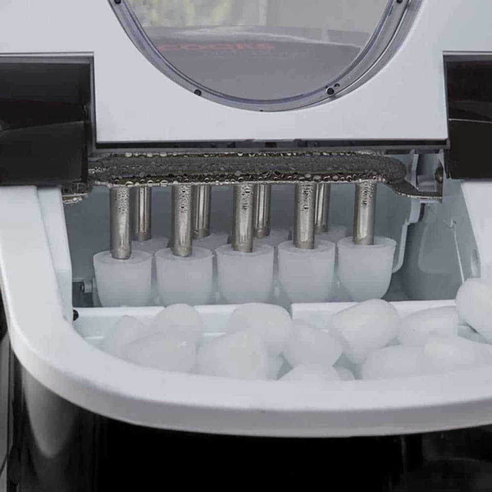 image 1 of Cooks Professional Ice Maker Machine with Scoop & 2.2L Tank - Makes 14KG Per Day | Black