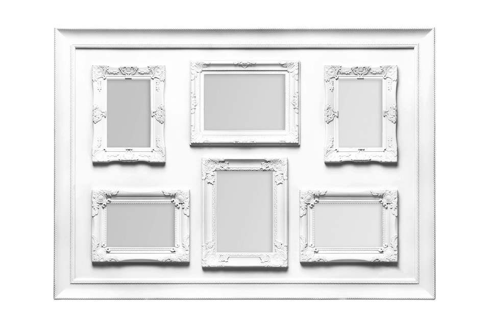image 1 of White Contemporary 6 Photo Frame,Lightweight Wall Display Piece,White Finish Poster Frame,Perfect For Decor | White | One Size