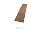 image 7 of Fuse Acoustic Wooden Reeded Wall Panel in Walnut Effect, 2.4m x 0.6m