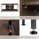 image 5 of TV Stand - lowboard cabinet with 4 compartments, adjustable shelf | Brown | Industrial wood dark, rustic | 110 x 40 x 50,50 cm | 1