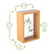 image 4 of Nicola Spring 4 x 6" Deep Photo Frame - Light Wood - 3D Deep Box Picture Frame Portrait Display Case (17.5 x 12.5cm)