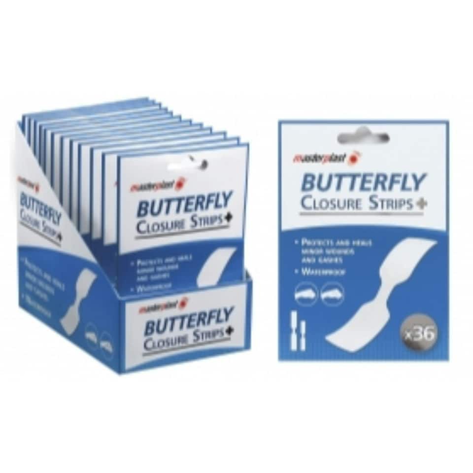 image 1 of Pack of 36 Butterfly Closure Strips