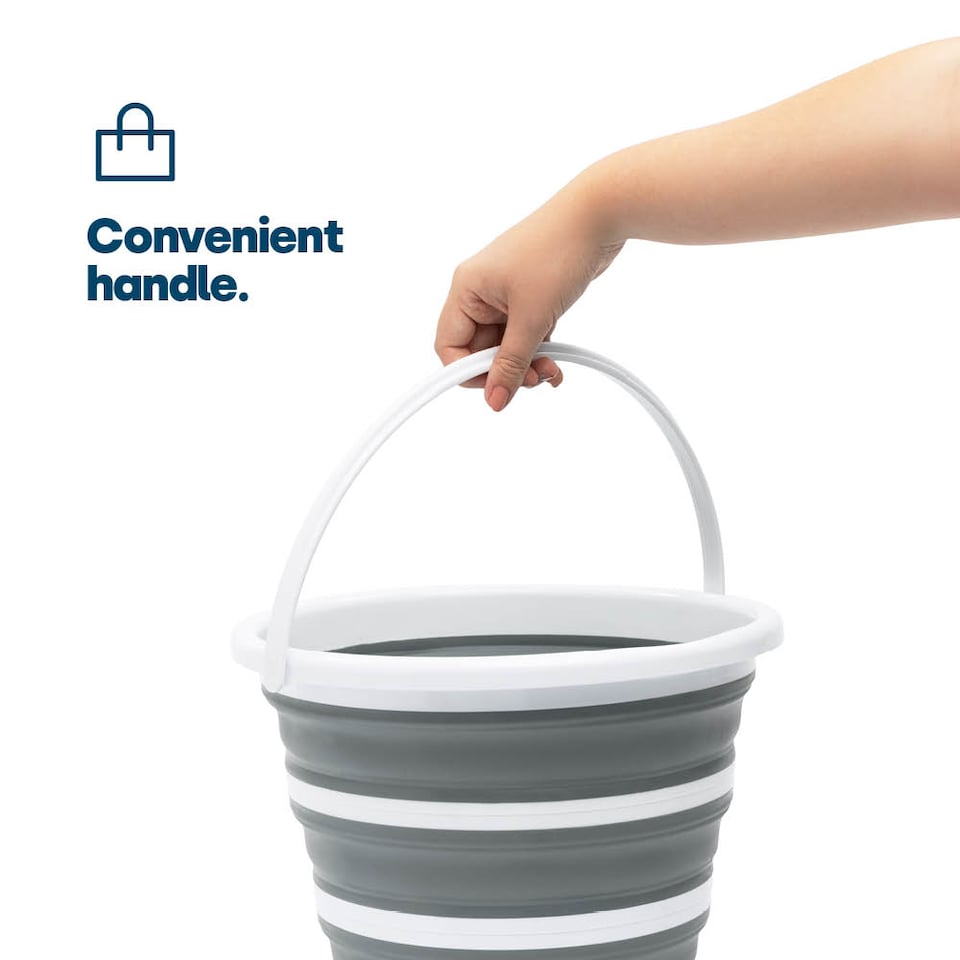 image 1 of Collapsible Bucket With Handle
