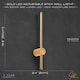 image 4 of Modern and Sleek Stick Style Ambient LED Wall Light Fitting in Plated Brush Gold | Gold | Gold | 1