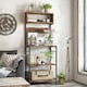 image 8 of COSTWAY Kitchen Bakers Rack Microwave Stand w/Power Outlet