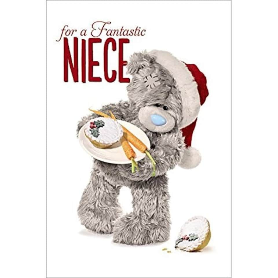 image 1 of Me To You Tatty Teddy 3D Holographic Card - Fantastic Niece Christmas Card
