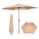 image 6 of Samuel Alexander 2.7m Havana Garden Patio Parasol with Crank Handle in Beige | Cream | Beige