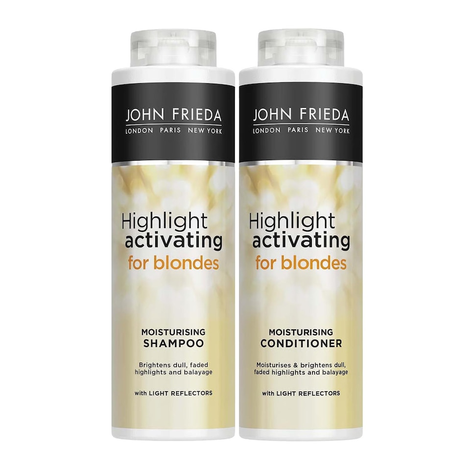 image 1 of John Frieda Sheer Blonde Highlight Activating Shampoo & Conditioner New Duo Pack