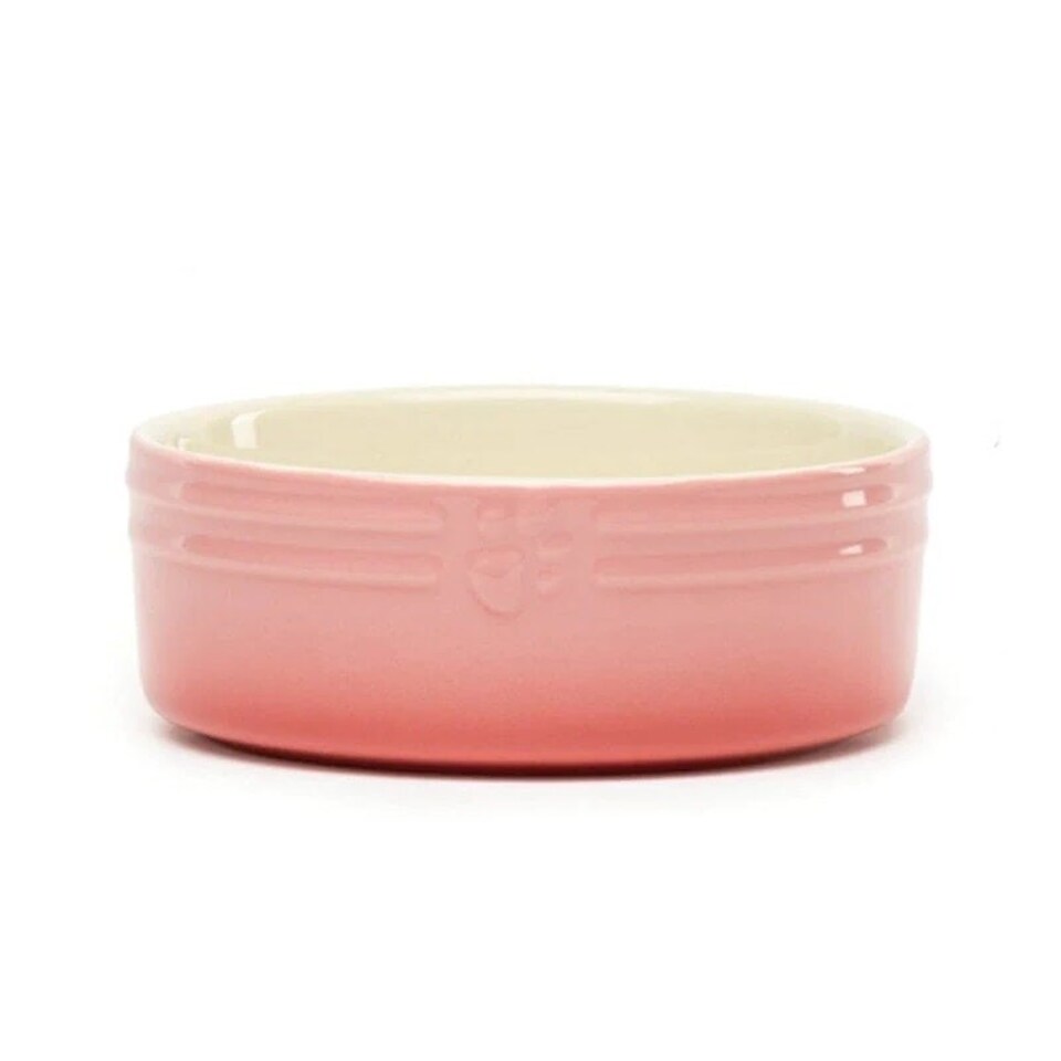 image 1 of Scruffs Ceramic Ombre Pet Food Bowl 13cm | Pink | 1