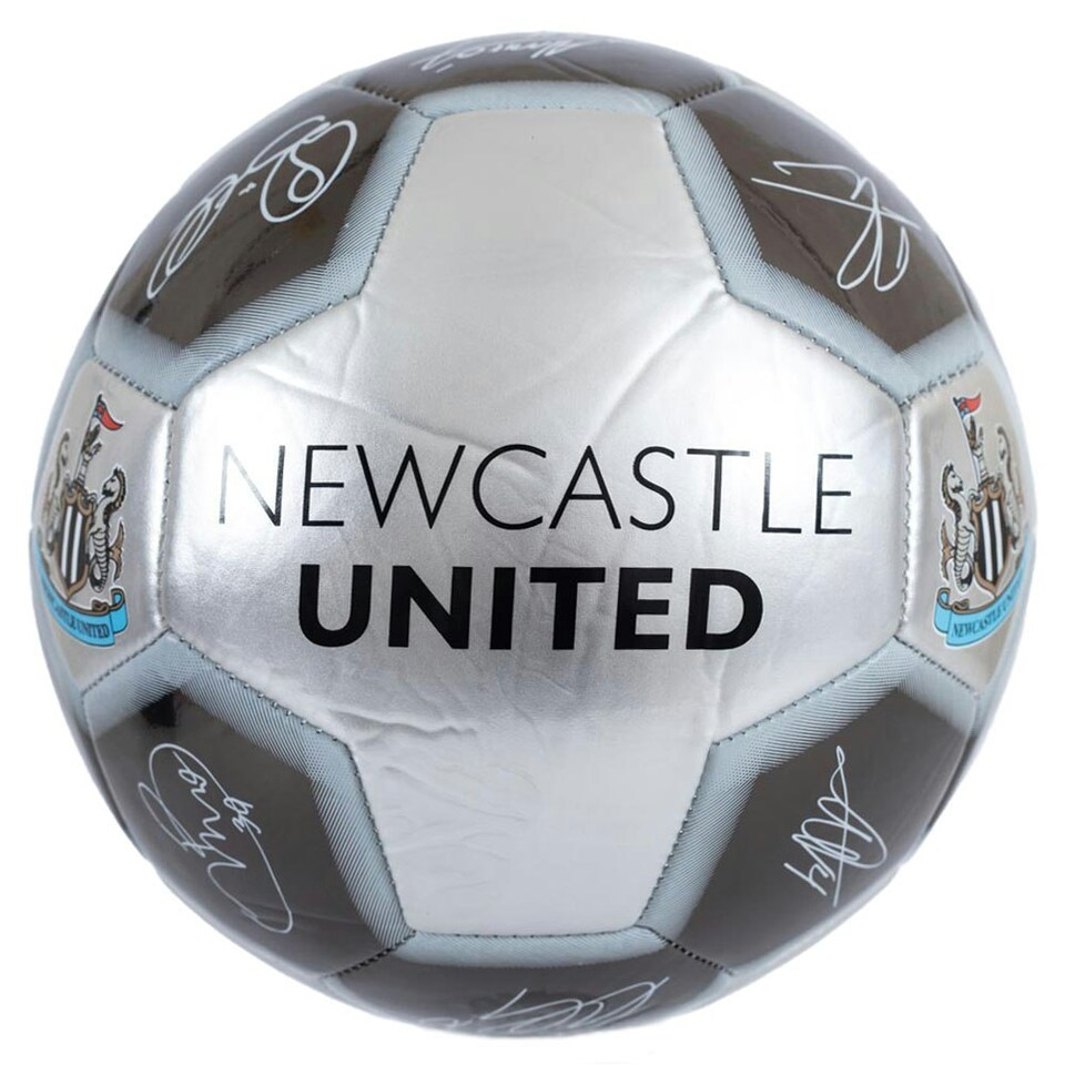 image 1 of Newcastle United FC Signature 26 Panel Football - Silver/Grey/Black - 5