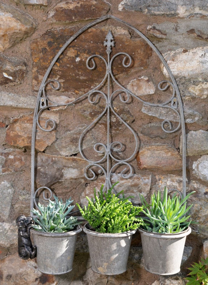 image 1 of Labrador Plant Pot Hanger - L5 x W5 x H10 cm | Black
