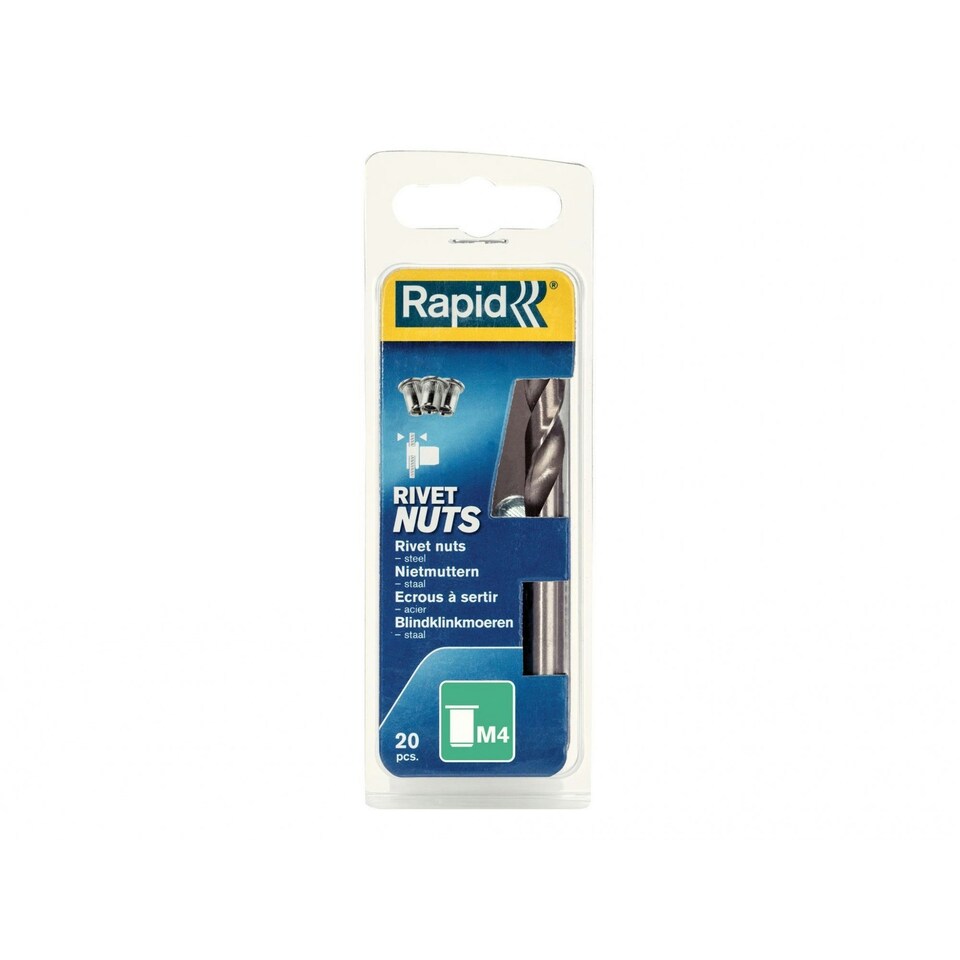 Rapid Steel Rivet Nuts - Multi Colour - M4
