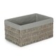 image 1 of Extra Large Grey Paper Rope Storage Basket with Grey Cotton Lining | Grey | Grey | XL