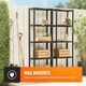 image 4 of VonHaus Two 5 Tier Plastic Shelving Units for Garage