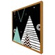 image 1 of Triangles, circles & zig zag patterns (Picutre Frame) Brown | Oak | XL