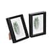 image 1 of Nicola Spring 5 x 7" Photo Frames - Black/White Mount - 3D Picture Frame Box Portrait Display Case (20 x 15.5cm) Set of 2