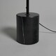 image 5 of BHS Oliver Marble Base Floor Lamp with Shade, Black