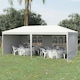 image 2 of Outsunny 6m x 3m Garden Gazebo Marquee Canopy Party Tent Canopy Patio Black