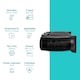 image 10 of Abode AFH1001B Electric Heater Black 2000W Cooling Fan Mode with 2 Heat Settings