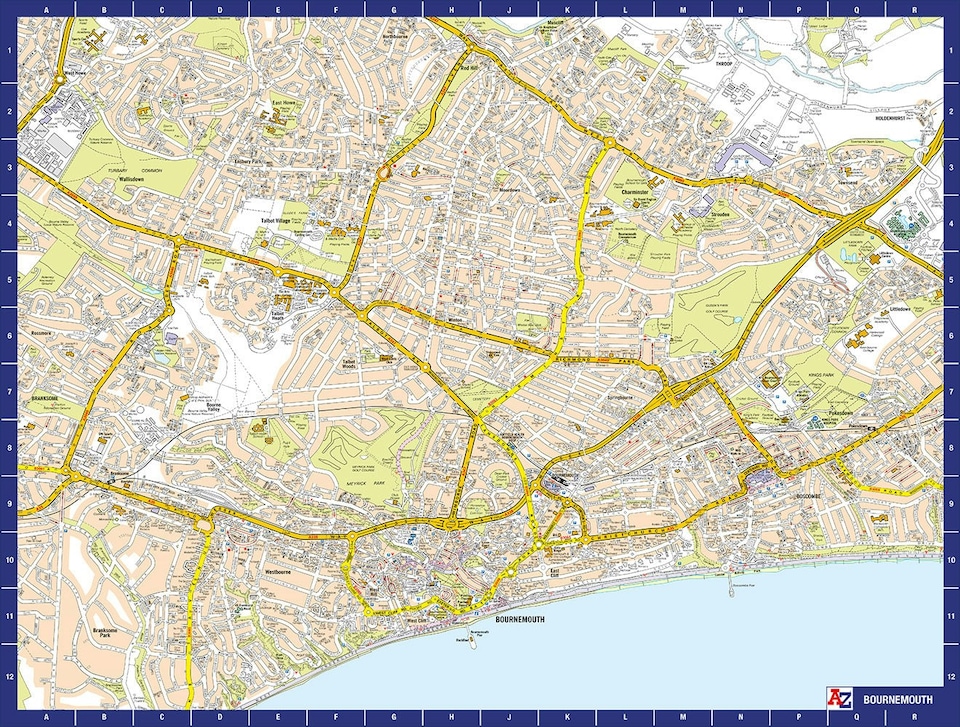 image 1 of A-Z Map of  Bournemouth 1000 Piece Jigsaw