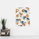 image 4 of Vintage Floral Flower Pattern Japanese Wall Art Print Bijutsukai 24x32"