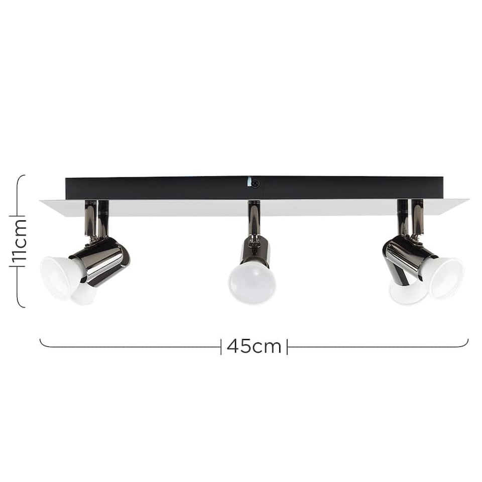 image 1 of ValueLights Consul Spotlight Black Spotlight & Cool White Bulb | Black