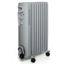 Futura 2000W Electric Oil Filled Radiator Heater Grey