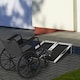 image 2 of HOMCOM Duo Wheelchair Ramp Pushchair Mobility Assistance w/Carry Handle 72x61cm