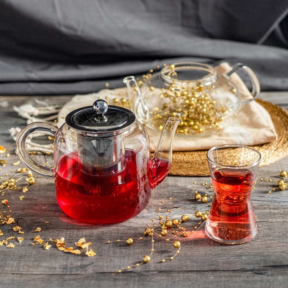 image 1 of Argon Tableware Glass Infuser Teapot - 800ml