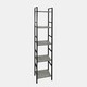 image 4 of OHS 5 Tier Modern Home Storage Organiser Shelving Display Unit Black | 5 Tier - 29.5 x 23.5 x 140cm