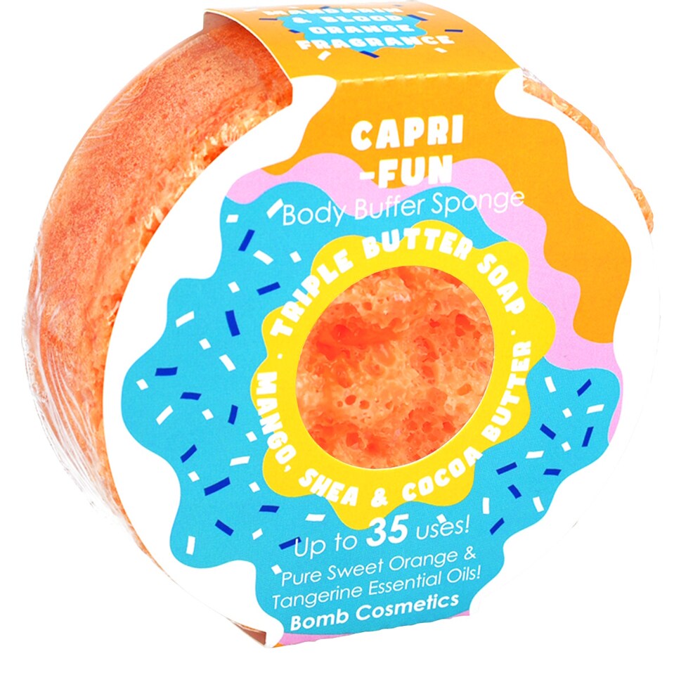 image 1 of Bomb Cosmetics Body Buffer Soap Shower Sponge Capri-Fun
