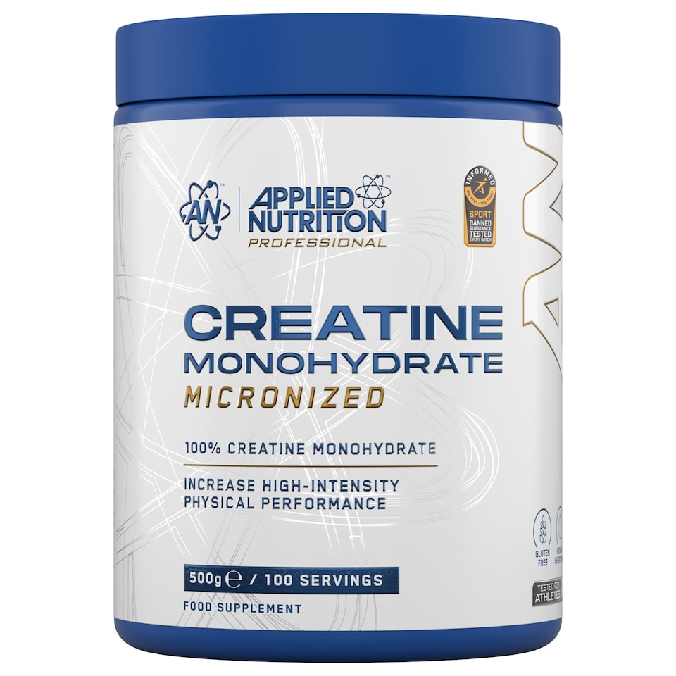 image 1 of Applied Nutrition Creatine Monohydrate Powder - Unflavoured - 100 Servings