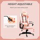 image 3 of Vinsetto Racing Gaming Chair w/ Lumbar Support, Office Gamer Chair, Pink