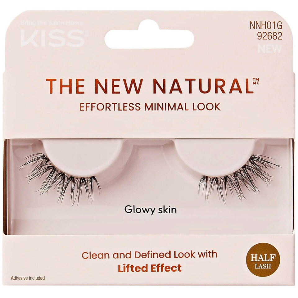 Kiss The New Natural Strip Eyelashes Glowy Skin