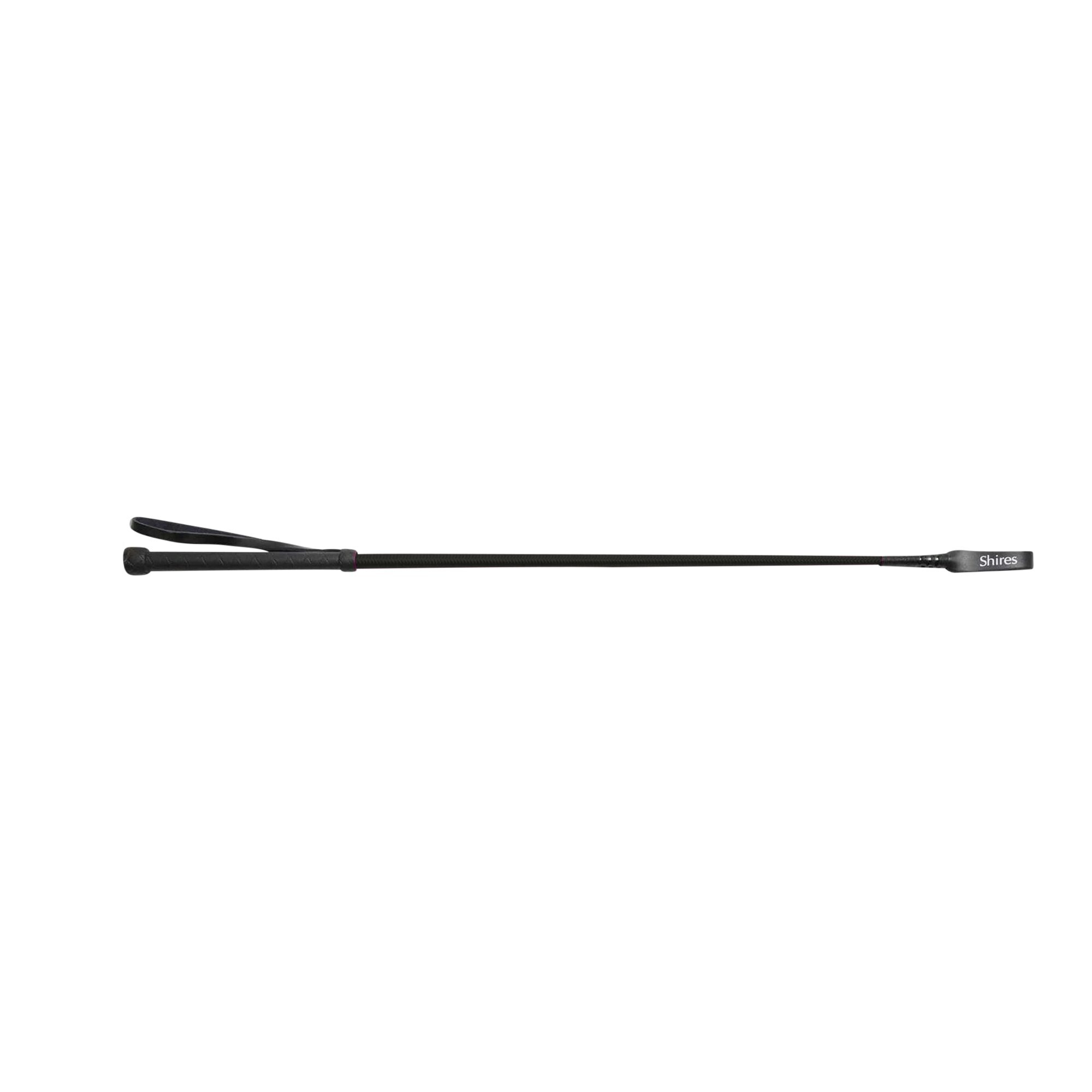 Shires Childrens/Kids Thread Stem Leather Horse Riding Whip - Black ...