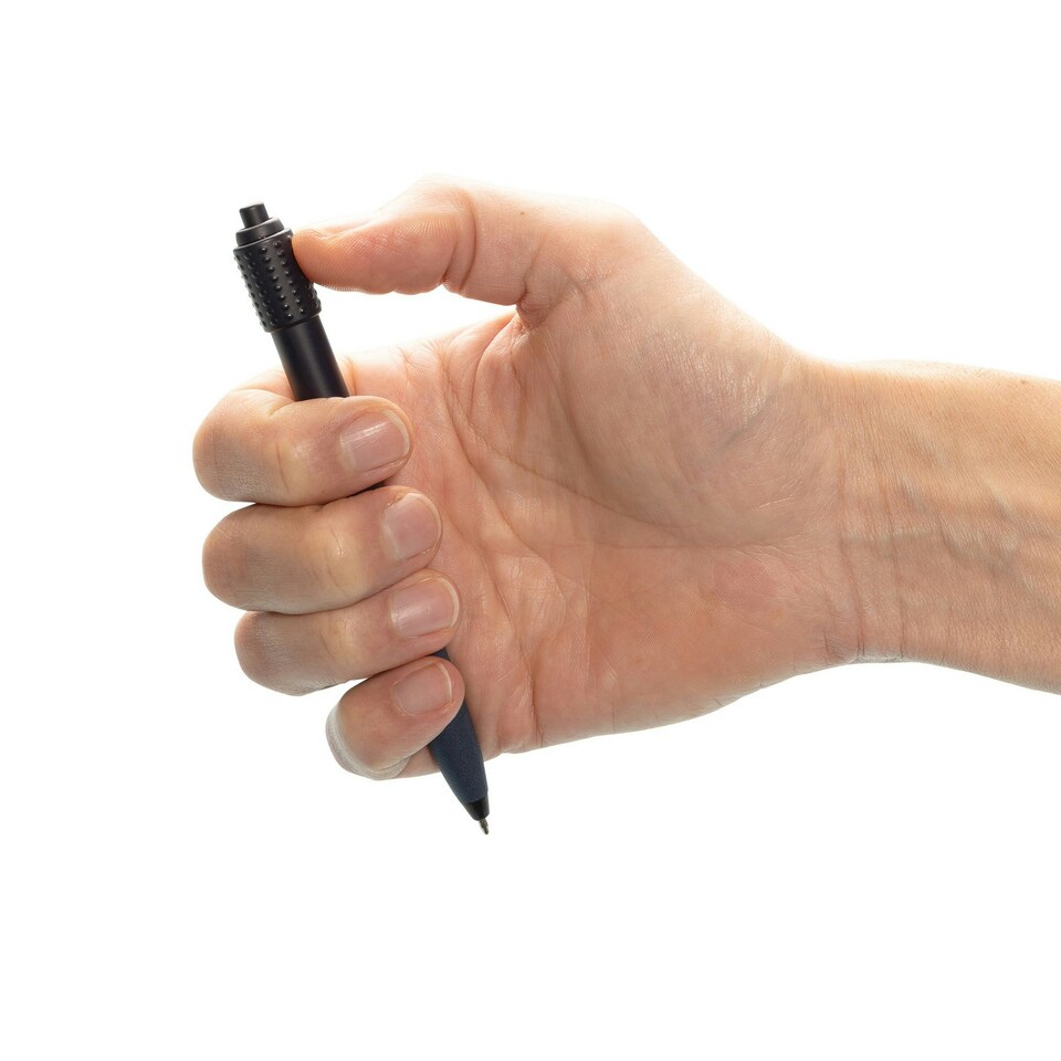 image 1 of XD Collection Stress Relief Quill Recycled ABS Plastic Pen - Navy - One Size