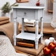 image 3 of Single Drawers Side Table - L35 x W45 x H65 cm - White