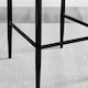 image 4 of Furniturebox 2x Milan Black Leather Black Leg Bar Stools