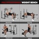 image 3 of SPORTNOW Weight Bench with Two Barbell Racks, Preacher Curl Bench