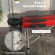 image 4 of HOMCOM Portable Massage Table Beauty Therapy Couch, Aluminum, Red