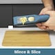 image 3 of CALITEK Garlic Press and Slicer 2 in 1 Easy to Use Stainless Steel Blades Blue