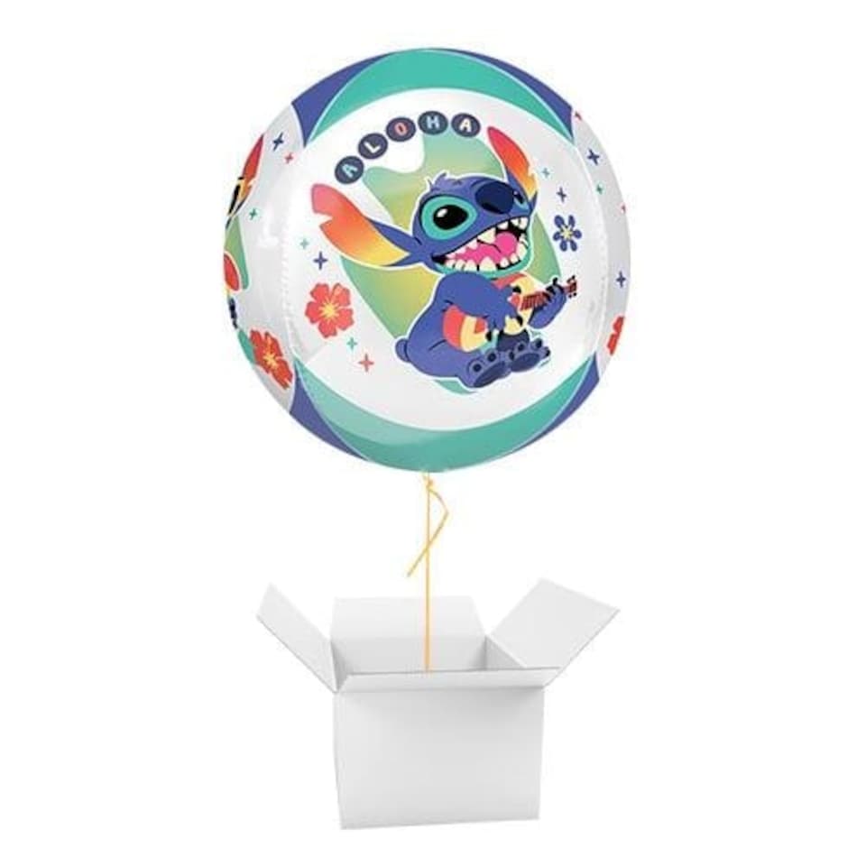 image 1 of Stitch Disney Lilo & Stitch Orbz Foil Helium Balloon - Inflated Balloon in a Box Multi