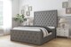image 2 of Sloomy Vienna Pewter Dumfries Bed Frame With Mattress With 50" Upholstered Headboard 3' Single