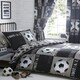 image 1 of Portfolio Home Shoot Football Reversible Soft Easy Care Bed Linen Bedding Duvet Cover Quilt Set With Pillow Cases Multi | Single