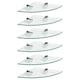 image 1 of Harbour Housewares 6x Floating Glass Corner Shelves - 30cm - Silver Brackets - Bathroom Shower Storage Vanity Display Unit Shelf | Silver | Clear/Chrome | 30 x 30 x 0.5 CM | 6