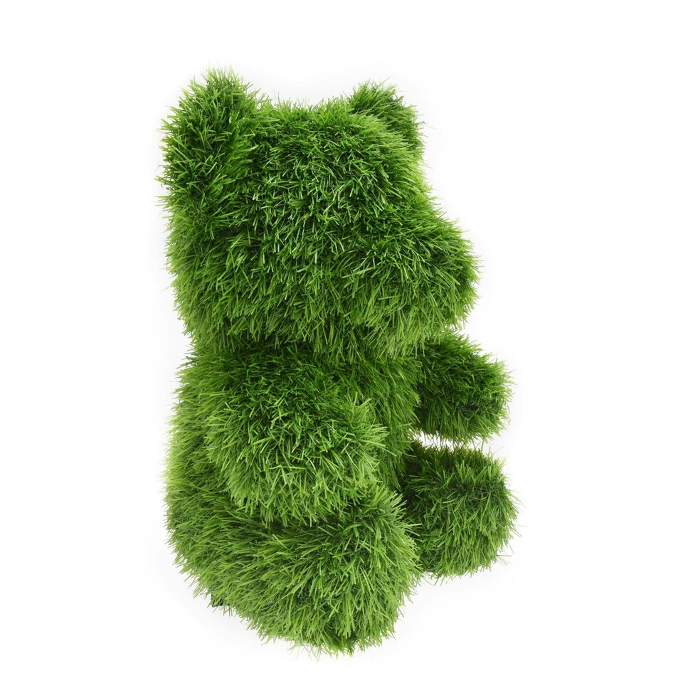image 1 of True Products Artificial Grass Topiary Bear Indoor Outdoor Garden Lawn Event Office Wedding Decor