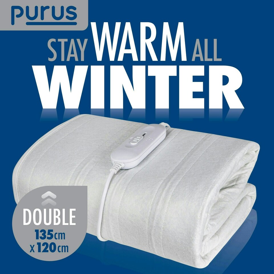 image 1 of Purus Double Electric Under Bed Blanket Fitted Ties