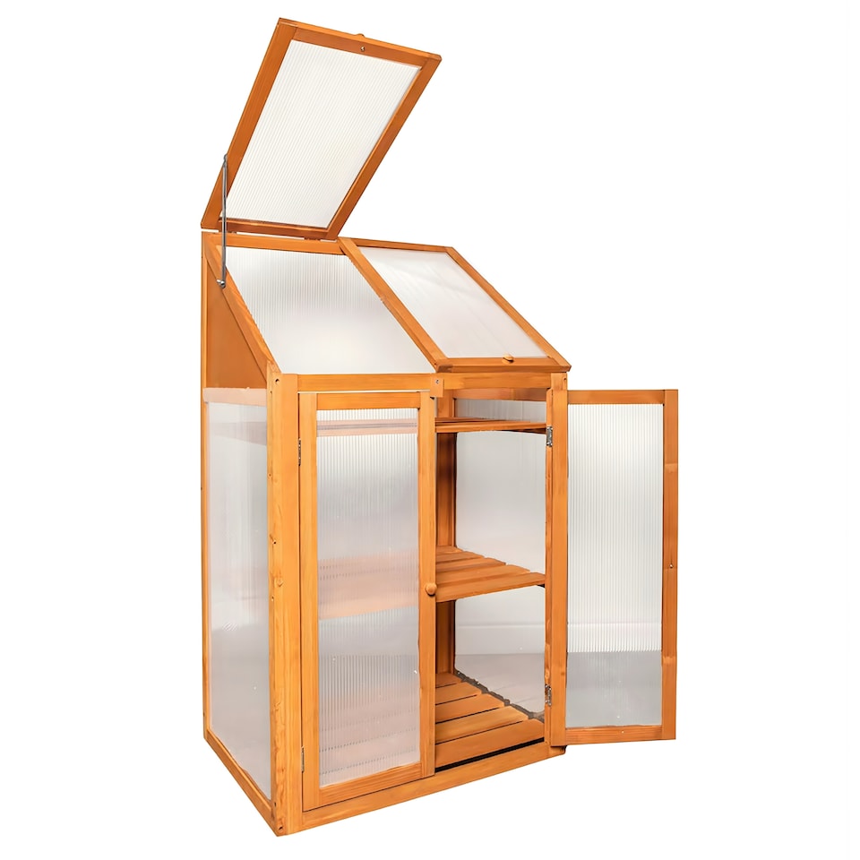 image 1 of Marco Paul Wooden Cold Frame Greenhouse
